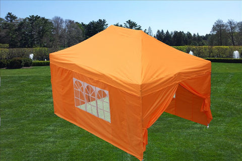 F Model 10'x15' Orange - Pop Up Tent Pro