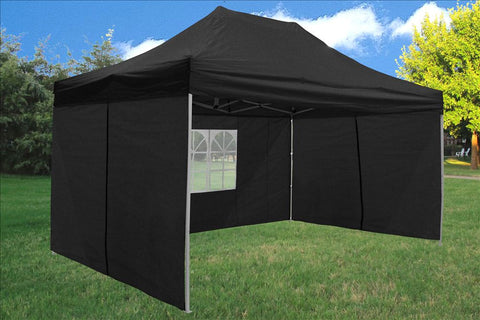 F Model 10'x15' Black - Pop Up Tent Pro