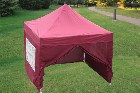 F Model 10'x10' Maroon - Pop Up Tent Pro