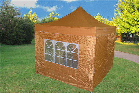 F Model 10'x10' Burnt Orange - Pop Up Tent Pro