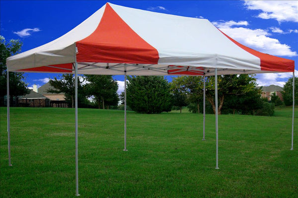F Model 10'x20' Red White - Pop Up Tent Pro – Deltacanopy