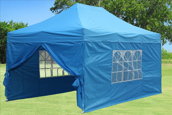 F Model 10'x15' Sky Blue Pop Up Tent Pro – Deltacanopy