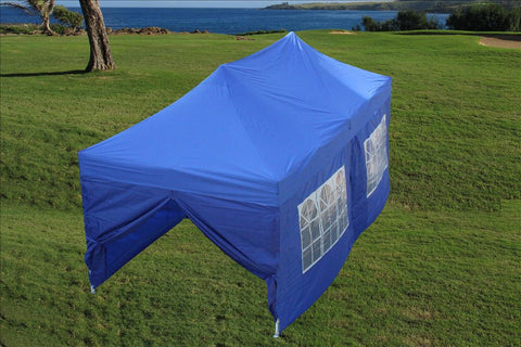 F Model 10'x20' Blue - Pop Up Tent Pro