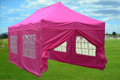 F Model 10'x20' Pink - Pop Up Tent Pro