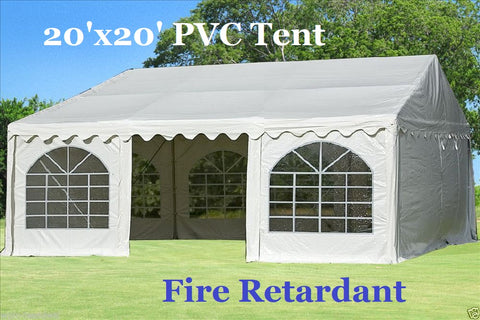 Fire Retardant PVC Party Tent - 20'x20', 26'x20'