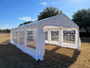 PE Party Tent 26'x13' Including 2 Storage Bags - White
