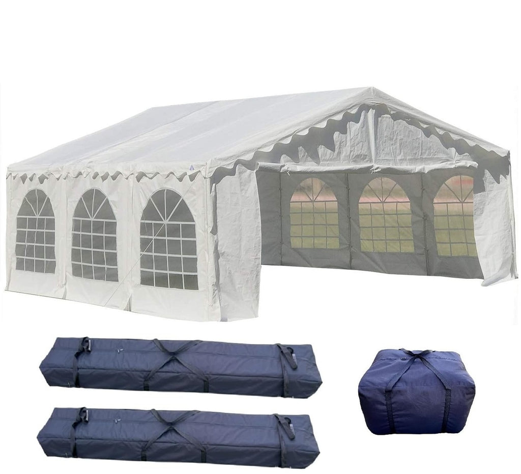 budget tent Budget PE Party Tent 20'x20' with Waterproof Top - B Model