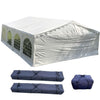 Budget PE Party Tent 26'x16' with Waterproof Top - B Model - 2 Long Bags + 1 Short Bag Included