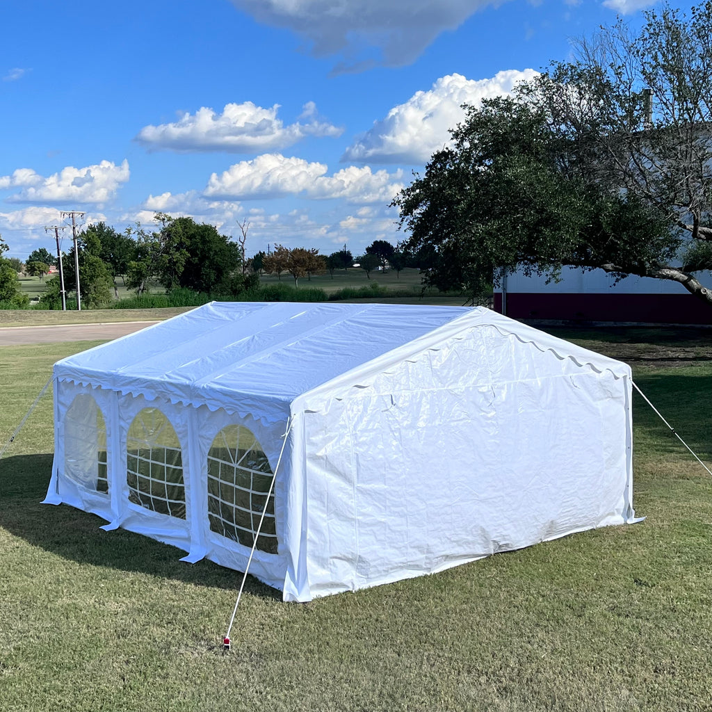 polyethylene tents Budget PE Party Tent 20'x16' with Waterproof Top – Deltacanopy