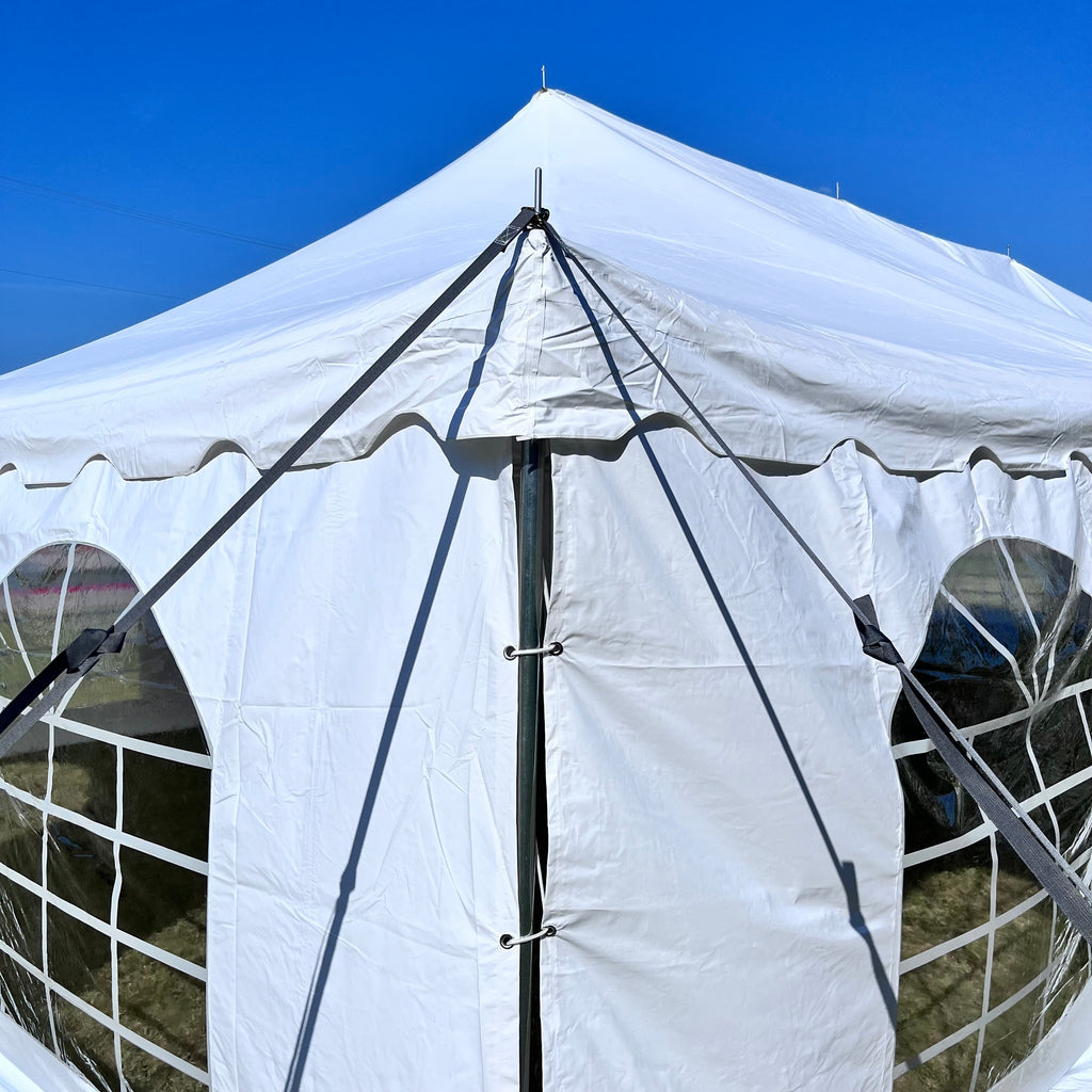 metal pole tent PVC Pole Tent 40'x20' White, Wedding Canopy. Party Tent, Free Shipping!