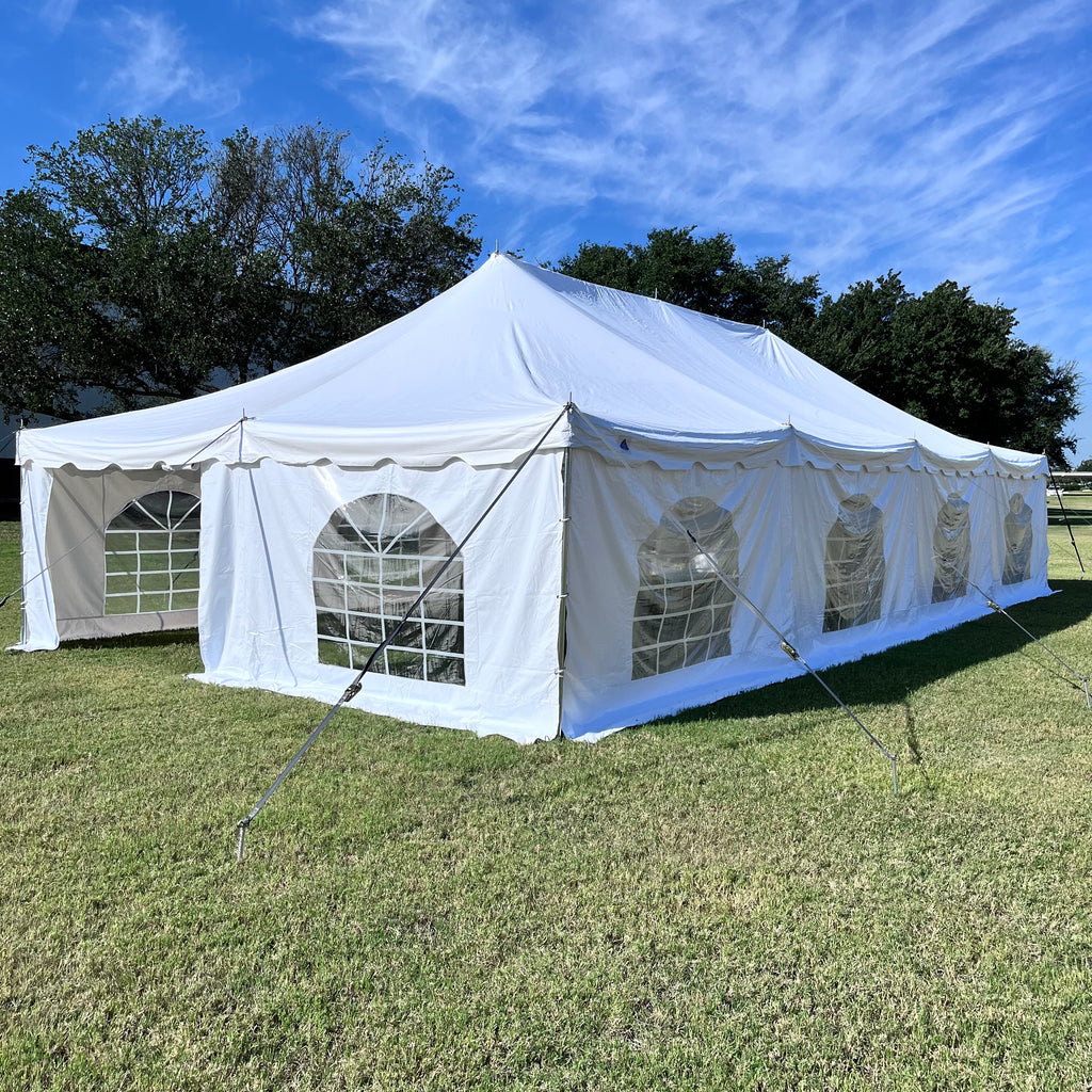 PVC Pole Tent 40'x20' White, Wedding Canopy. Party Tent, Free Shipping!