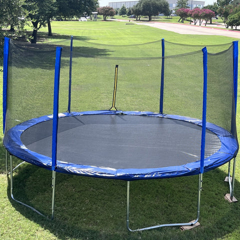 Outdoor Trampoline with Net and Ladder - 15ft in Diameter