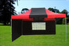 F Model 10'x15' Black Red - Pop Up Tent  Pro