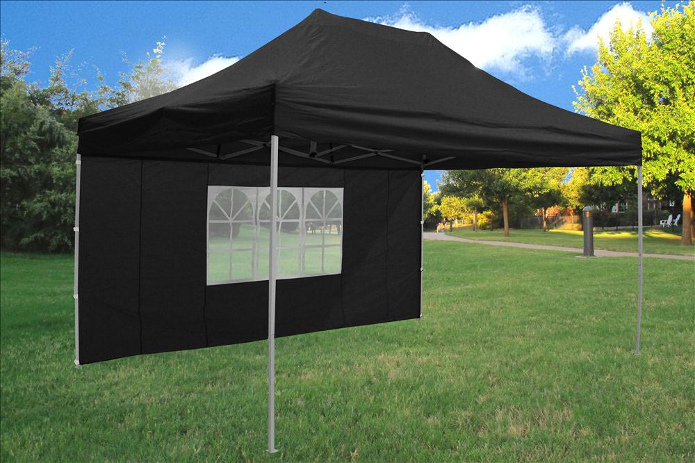 Black 10'x15' Pop Up Tent Pro