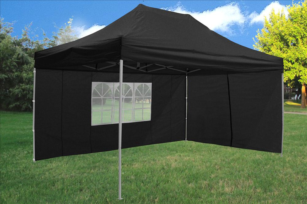 Black 10'x15' Pop Up Tent Pro