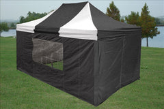 F Model 10'x15' Black White - Pop Up Tent  Pro