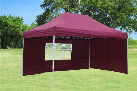 F Model 10'x15' Maroon - Pop Up Tent Pro