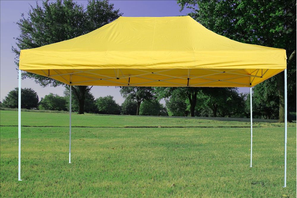 USパップテント Navy Blue/Yellow 10'x15' Pop Up Tent Pro - F Model. Three
