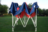 F Model 10'x10' Red Navy Blue - Pop Up Tent Pro