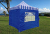 F Model 10'x10' Blue Stripe - Pop Up Tent Pro