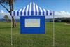 F Model 10'x10' Blue Stripe - Pop Up Tent Pro