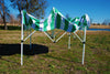 F Model 10'x10' Green Stripe - Pop Up Tent Pro