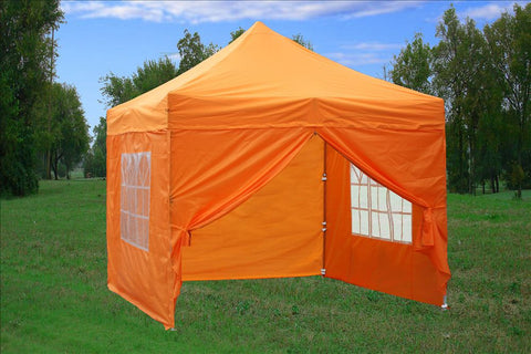 F Model 10'x10' Orange - Pop Up Tent Pro