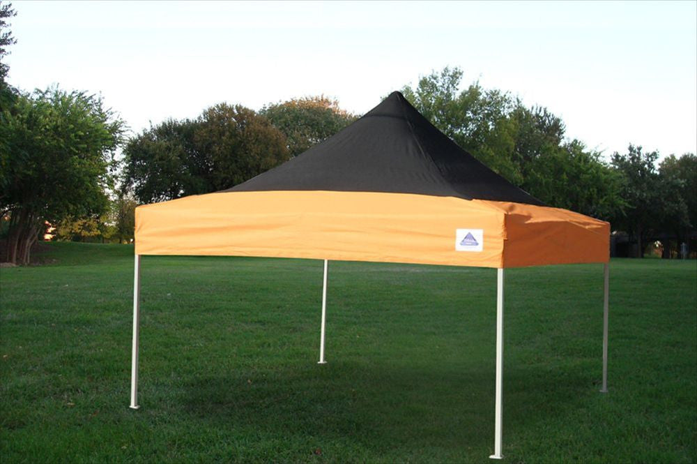 orange outdoor easy up tent Black Orange 10'x10' Pop Up Tent Pro