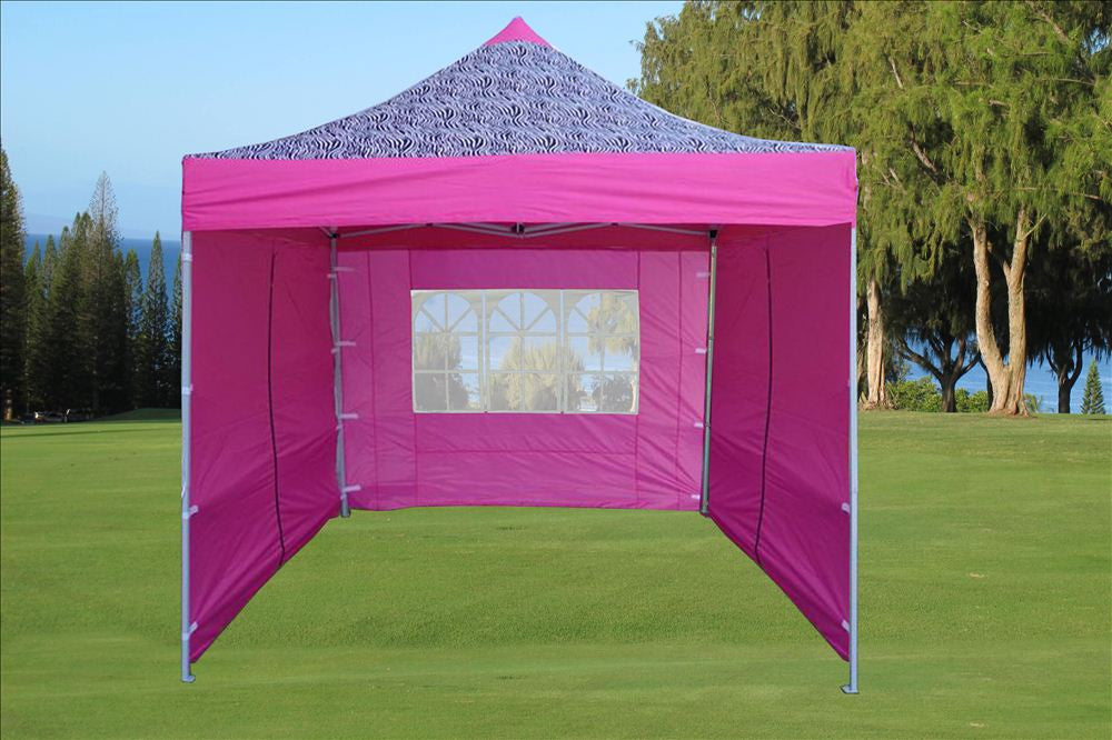 pink pop up tent Black Orange 10'x10' Pop Up Tent Pro