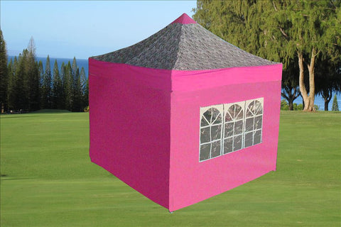 F Model 10'x10' Pink Zebra - Pop Up Tent Pro