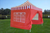 F Model 10'x10' Red Stripe - Pop Up Tent Pro