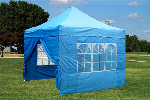 F Model 10'x10' Sky Blue - Pop Up Tent Pro