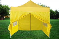 F Model 10'x10' Yellow - Pop Up Tent Pro