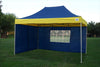 F Model 10'x15' Navy Blue/Yellow - Pop Up Tent Pro