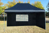 F Model 10'x15' Black Checker - Pop Up Tent  Pro