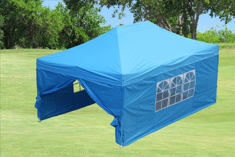 F Model 10'x15' Sky Blue - Pop Up Tent Pro