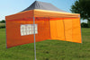 F Model 10'x15' Black Orange - Pop Up Tent Pro