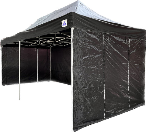 FS Model 10'x20' Black - Pop Up Tent Pro with Solid Walls