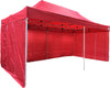 FS Model 10'x20' Red - Pop Up Tent Pro with Solid Walls