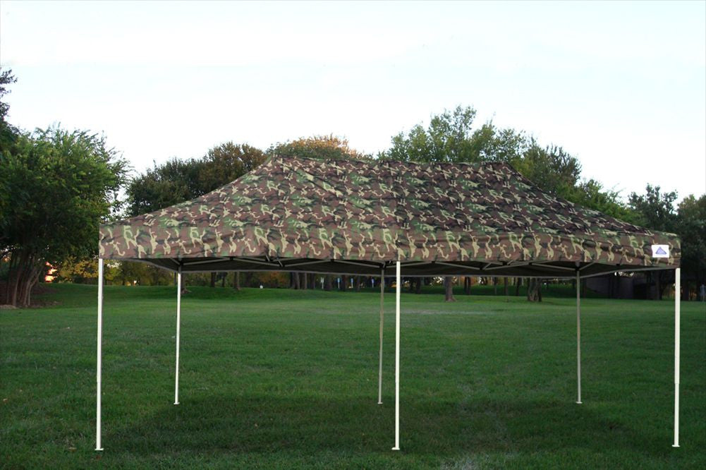 camo pop up tent Camouflage 10'x20' Pop Up Tent Heavy duty with side wall. 1-866-957-1368. Free shipping on all orders