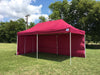 FS Model 10'x20' Maroon - Pop Up Tent Pro with Solid Walls