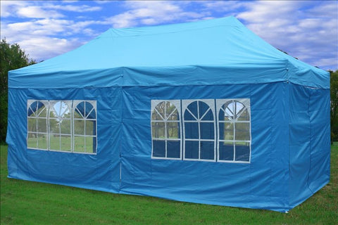 F Model 10'x20' Sky Blue - Pop Up Tent Pro