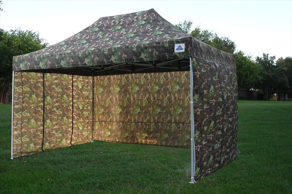 pop up camouflage tent Camouflage 10'x20' Pop Up Tent Heavy duty with side wall. 1-866-957-1368. Free shipping on all orders
