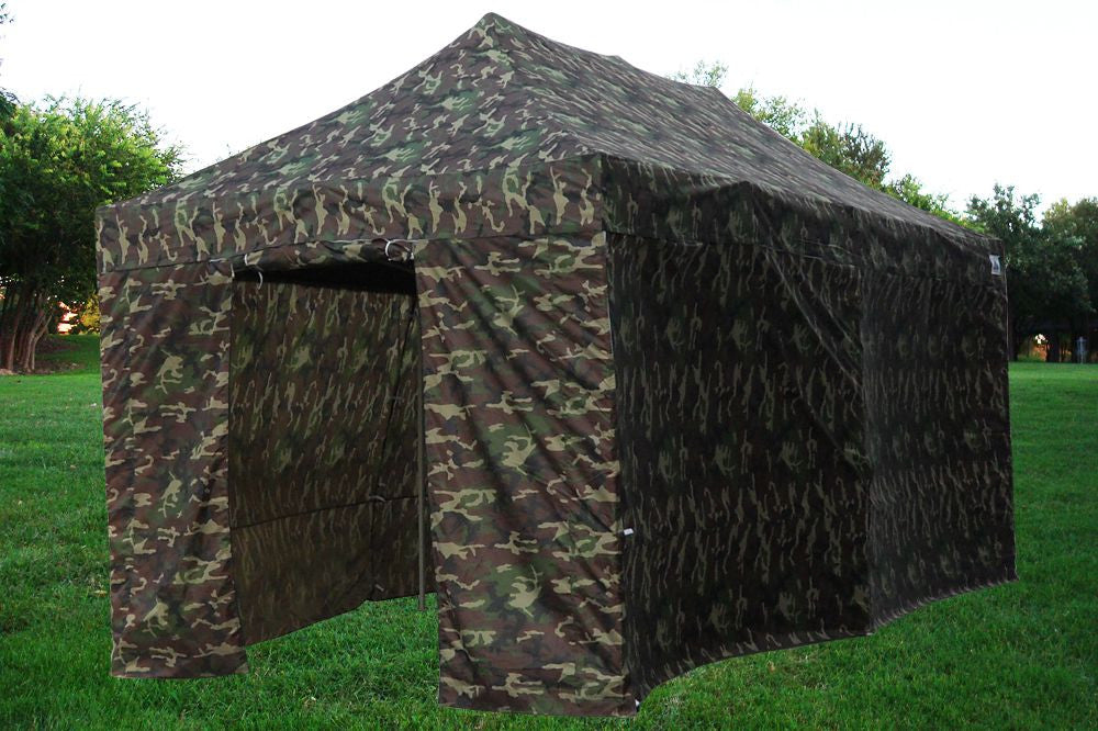 F Model 10 x20 Camouflage Pop Up Tent Pro