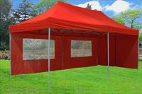 F Model 10'x20' Red - Pop Up Tent Pro