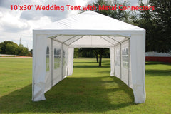 PE Tent 10'x30', 12'x30' & 15'x30' - Metal Connectors