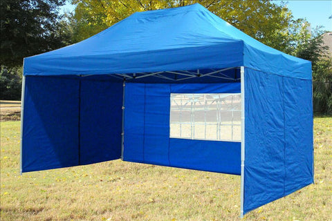 F Model 10'x15' Blue - Pop Up Tent Pro