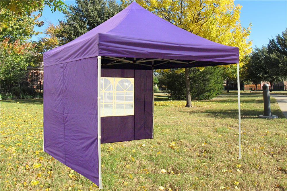 springos pop up tent F Model 10'x10' Purple
