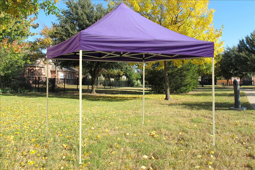 springos pop up tent F Model 10'x10' Purple