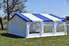 Budget PVC Party Tent 20'x20' - Blue, Green, Red, Sand, Yellow